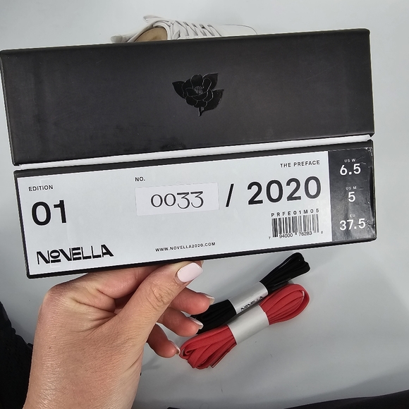 Novella NEW Edition 01 033/2020 The Preface White Lace Up Sneakers 6.5 - Picture 8 of 8